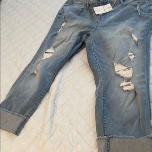 Boyfriend crop jeans